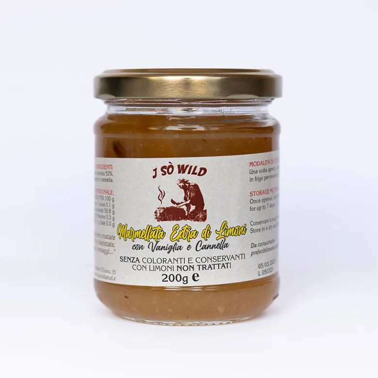 Marmellata di limoni con vaniglia e cannella